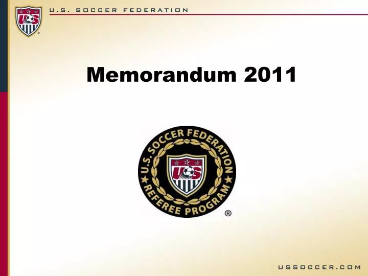 memorandum 2011