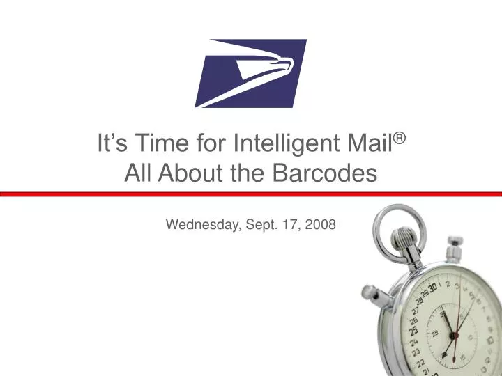 it s time for intelligent mail all about the barcodes