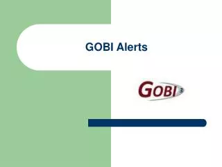 GOBI Alerts