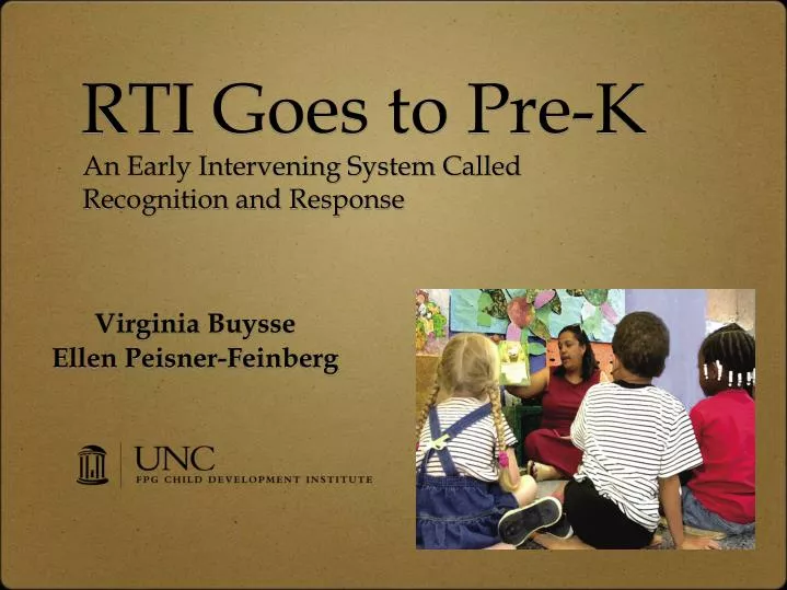 rti goes to pre k