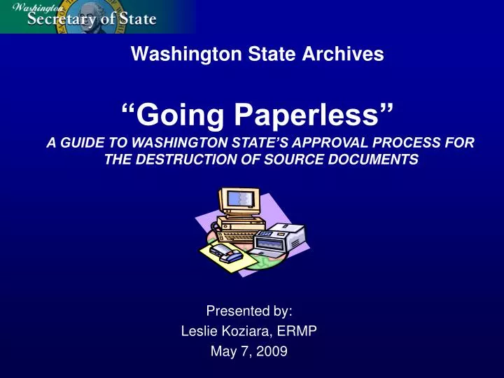 washington state archives going paperless