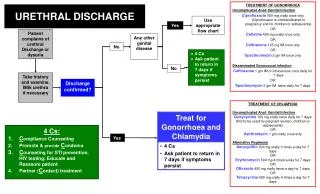 Patient complains of urethral Discharge or dysuria