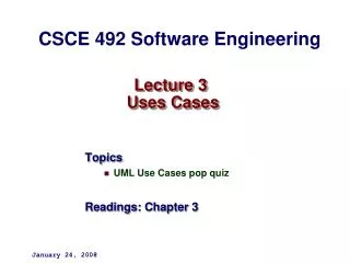 Lecture 3 Uses Cases