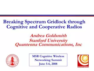 Breaking Spectrum Gridlock through Cognitive and Cooperative Radios