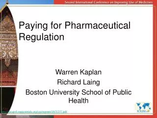 Paying for Pharmaceutical Regulation