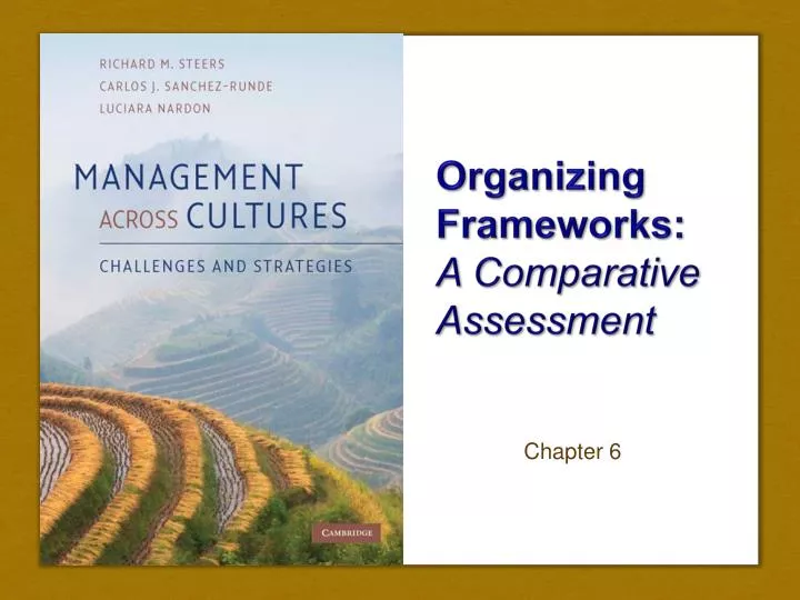 organizing frameworks a comparative assessment