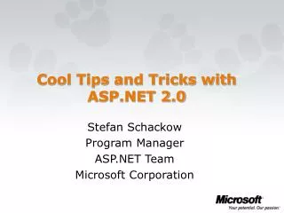 Cool Tips and Tricks with ASP.NET 2.0