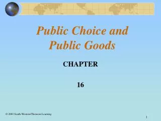 Public Choice and Public Goods