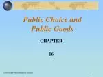 Public Choice and Public Goods - slide 1