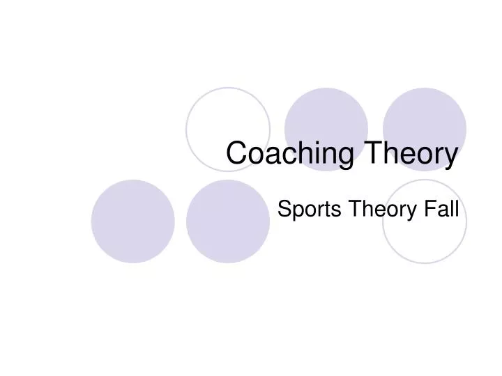 coaching theory