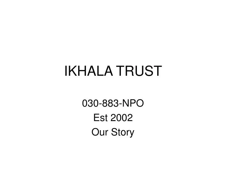 ikhala trust