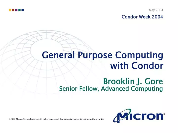 general purpose computing with condor