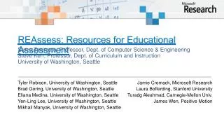 REAssess: Resources for Educational Assessment