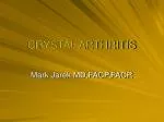 CRYSTAL ARTHRITIS - slide 1