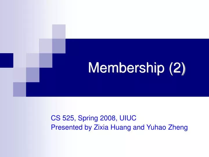 membership 2