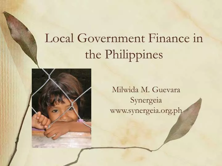local government finance in the philippines