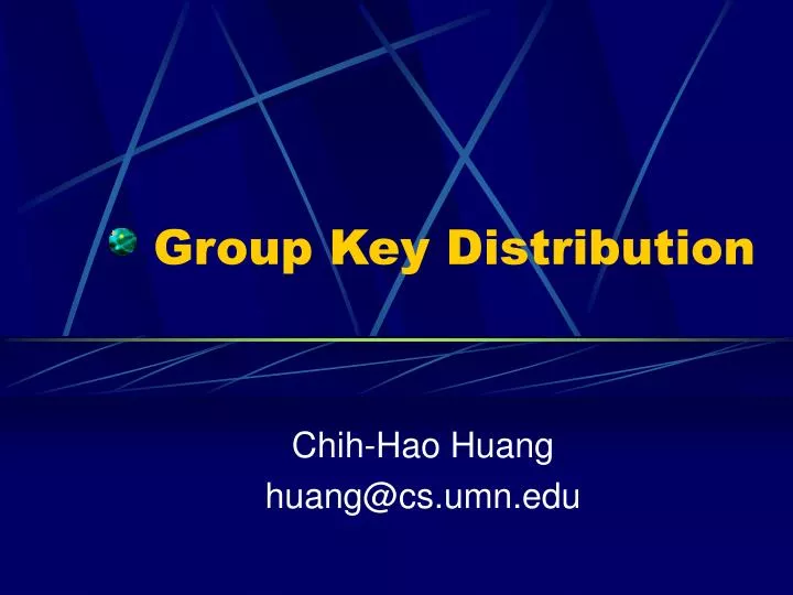 group key distribution