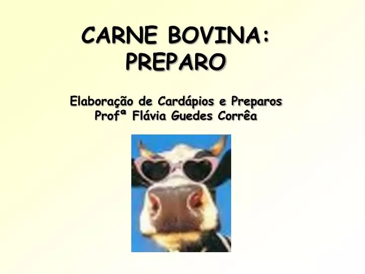 carne bovina preparo elabora o de card pios e preparos prof fl via guedes corr a