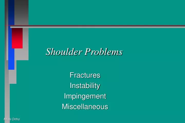 shoulder problems