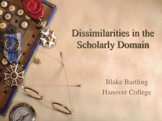 Dissimilarities in the Scholarly Domain