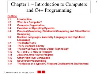 chapter 1 introduction to computers and c programming