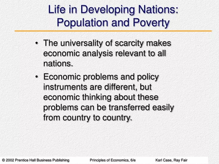 life in developing nations population and poverty