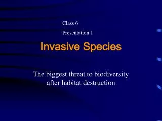 Invasive Species