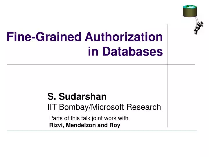 fine grained authorization in databases
