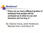 Biodiesel - slide 1