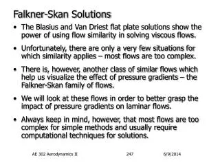 Falkner-Skan Solutions