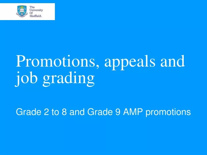promotions appeals and job grading