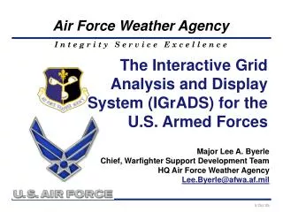 The Interactive Grid Analysis and Display System (IGrADS) for the U.S. Armed Forces