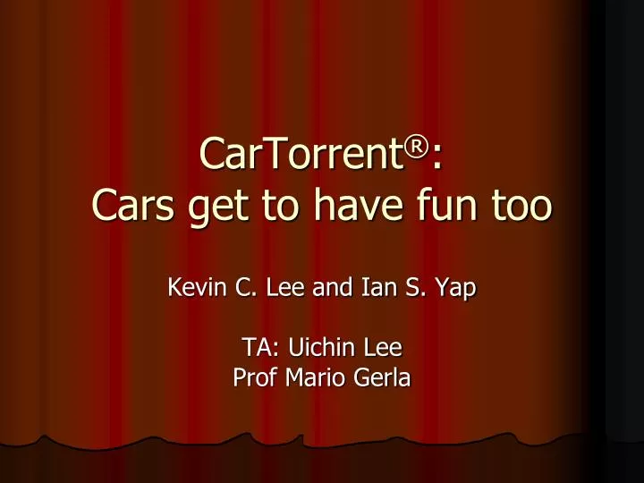 cartorrent cars get to have fun too