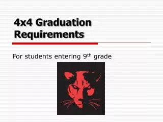 4x4 Graduation Requirements