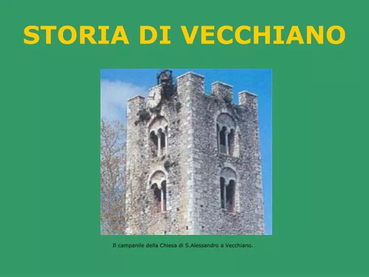 storia di vecchiano