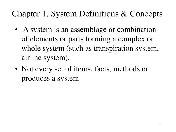 chapter 1 system definitions concepts