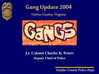Gang Update 2004 Fairfax County, Virginia