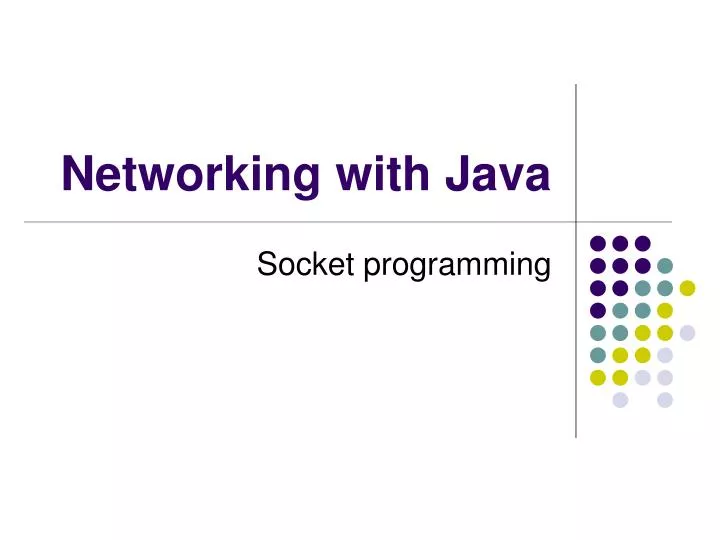 networking with java