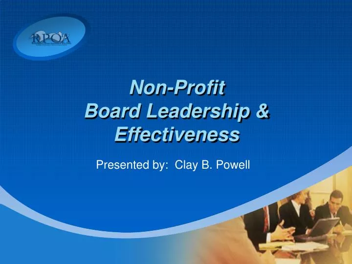 non profit board leadership effectiveness