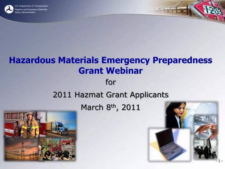 hazardous materials emergency preparedness grant webinar