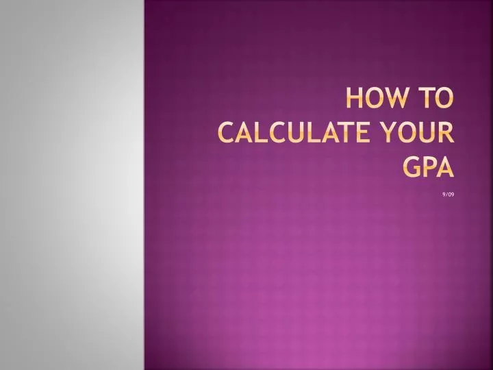 how to calculate your gpa