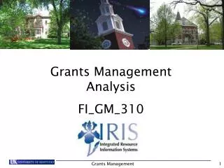 Grants Management Analysis FI_GM_310