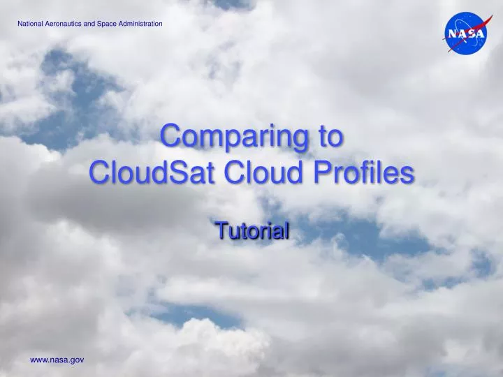 comparing to cloudsat cloud profiles