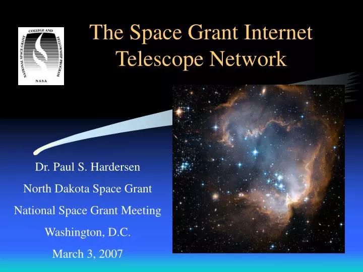 the space grant internet telescope network