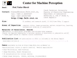 Center for Machine Perception