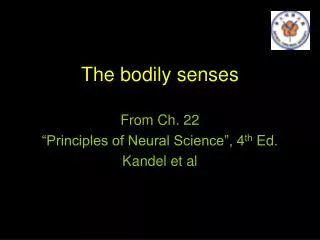 The bodily senses