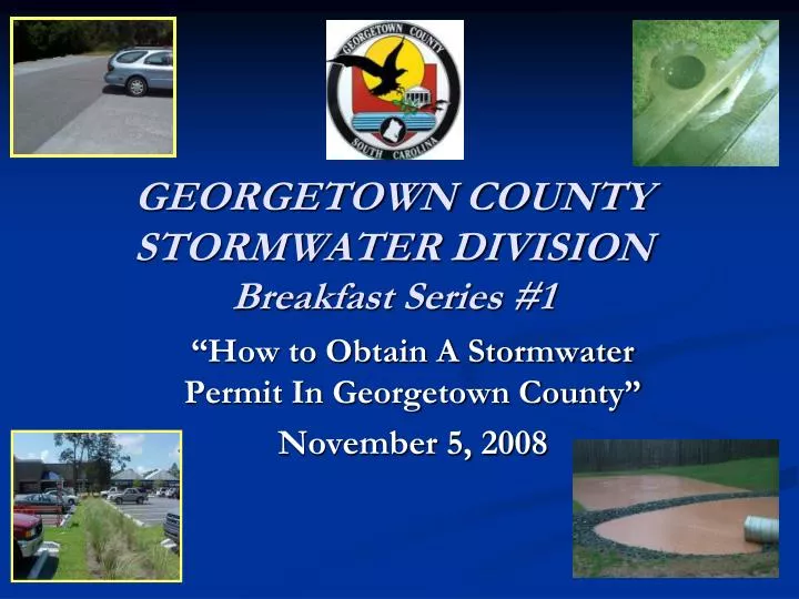 georgetown county stormwater division breakfast series 1