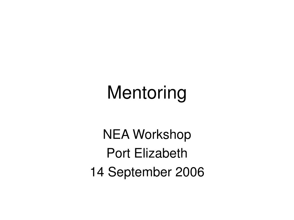 PPT - Mentoring PowerPoint Presentation, free download - ID:357990