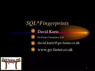 SQL*Fingerprints