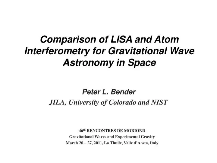 comparison of lisa and atom interferometry for gravitational wave astronomy in space